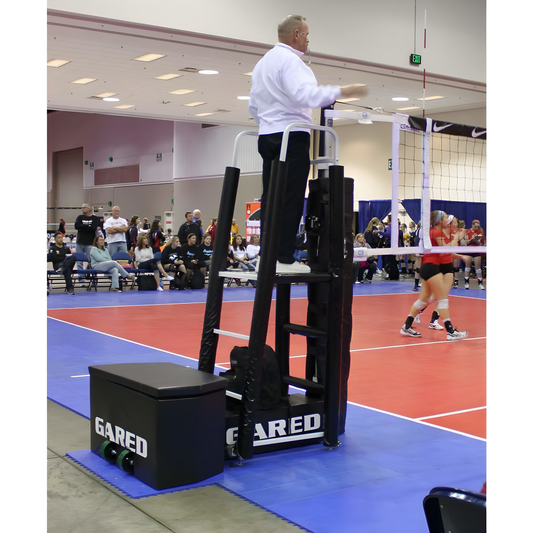 Gared GoCourt Jr One-Court Portable Volleyball Hoop System w/ Wheels 8536PKG