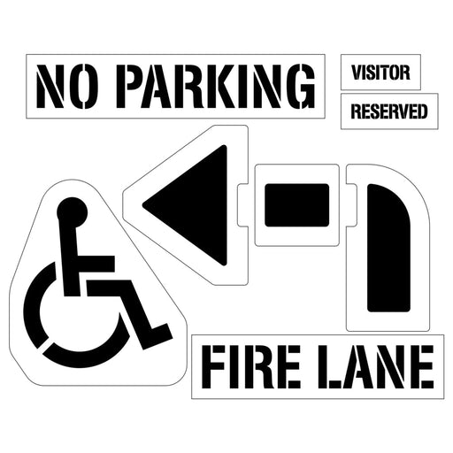 Newstripe Parking Lot Starter Stencil Kit Newstripe