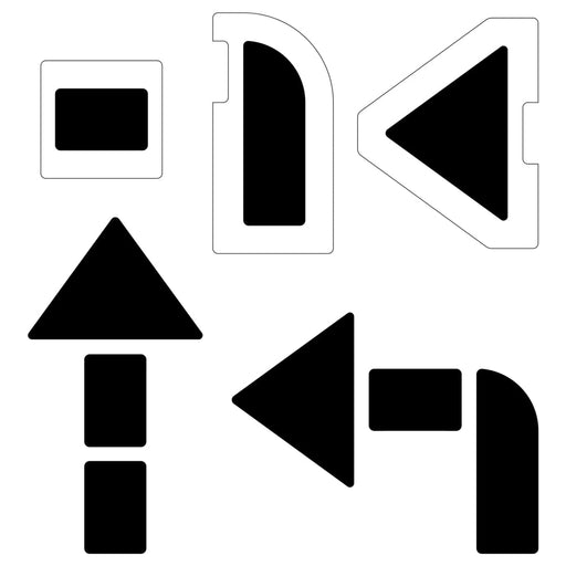 Newstripe 3-Piece Arrow Stencil Kit Newstripe
