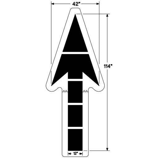Newstripe Federal Straight Arrow Stencil Newstripe