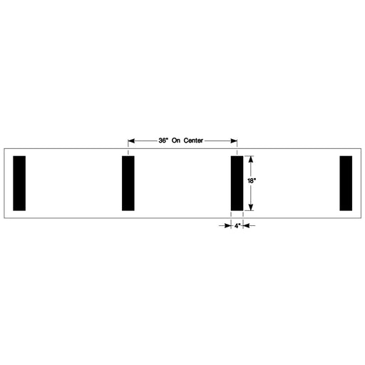 Newstripe Hash Mark Football Field Stencil Newstripe