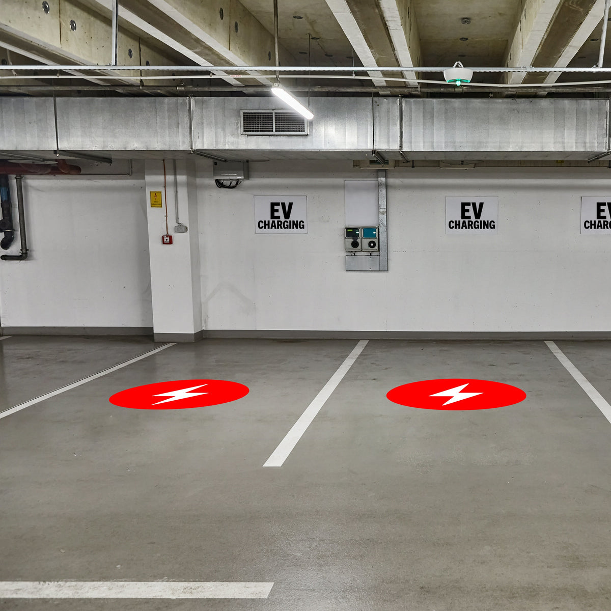 Newstripe Electric Vehicle (EV) Charging/Parking Stencil Bolt Style Newstripe