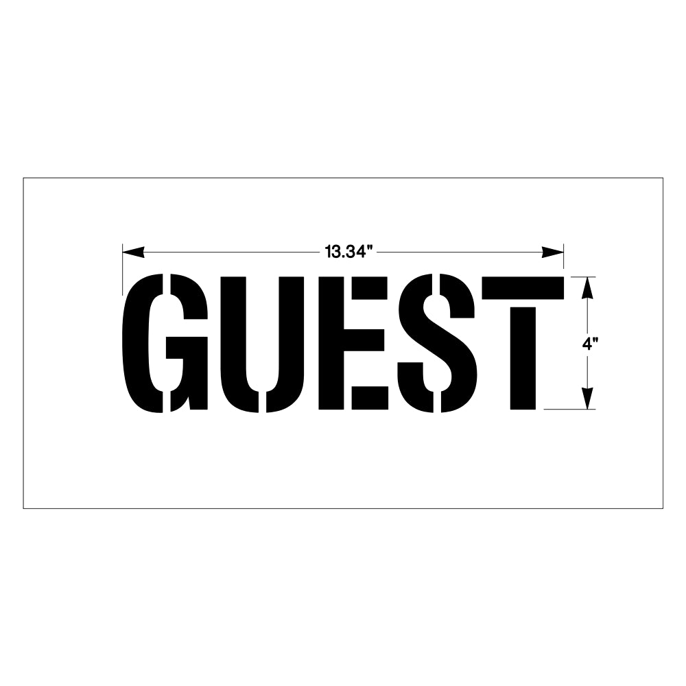 Newstripe GUEST Stencil Newstripe