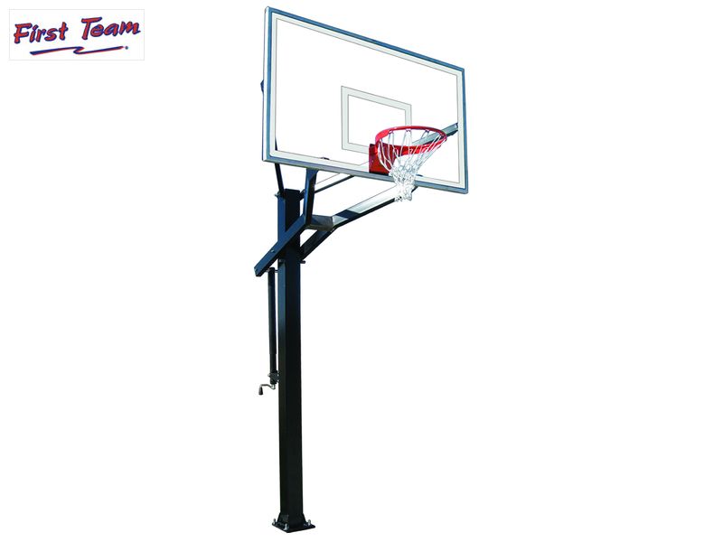 First Team PowerHouse 672 In Ground Adjustable Basketball Goal First Team