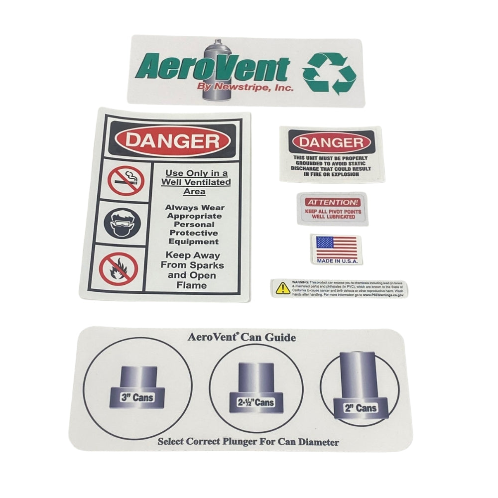 Newstripe Decal Kit for AeroVent Standard & 1X Newstripe