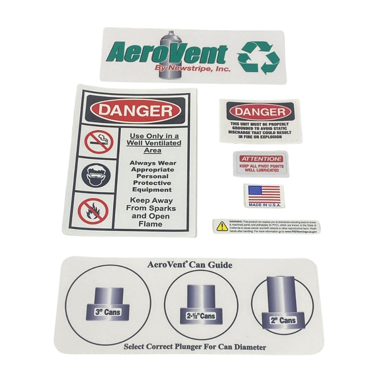 Newstripe Decal Kit for AeroVent Standard & 1X Newstripe
