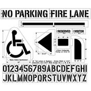 Newstripe Parking Lot Pro Stencil Kit Newstripe