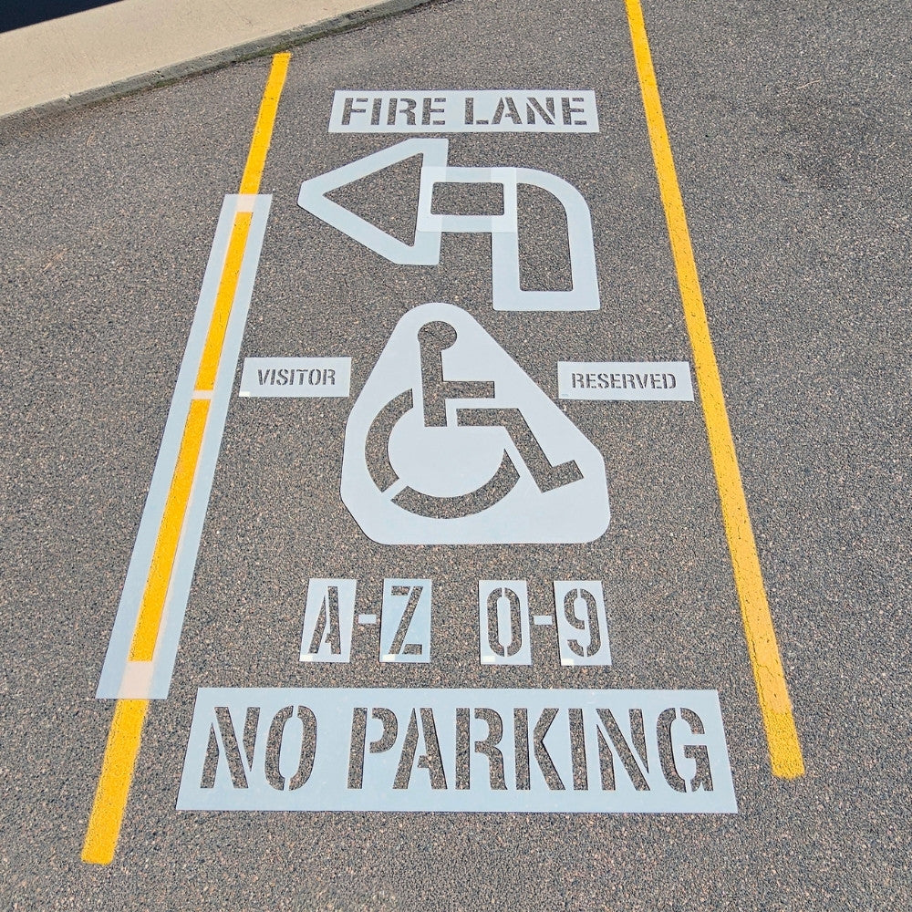 Newstripe Parking Lot Pro Stencil Kit Newstripe