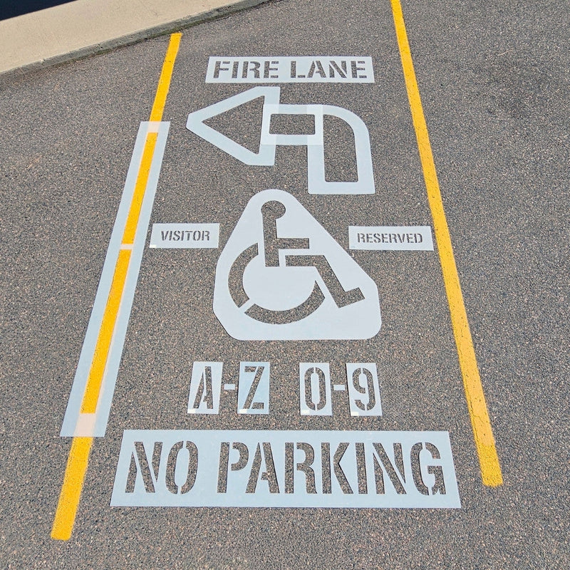 Newstripe Parking Lot Pro Stencil Kit Newstripe