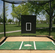 Douglas Baseball Vinyl Hitting Backdrop with Pitching Target Douglas