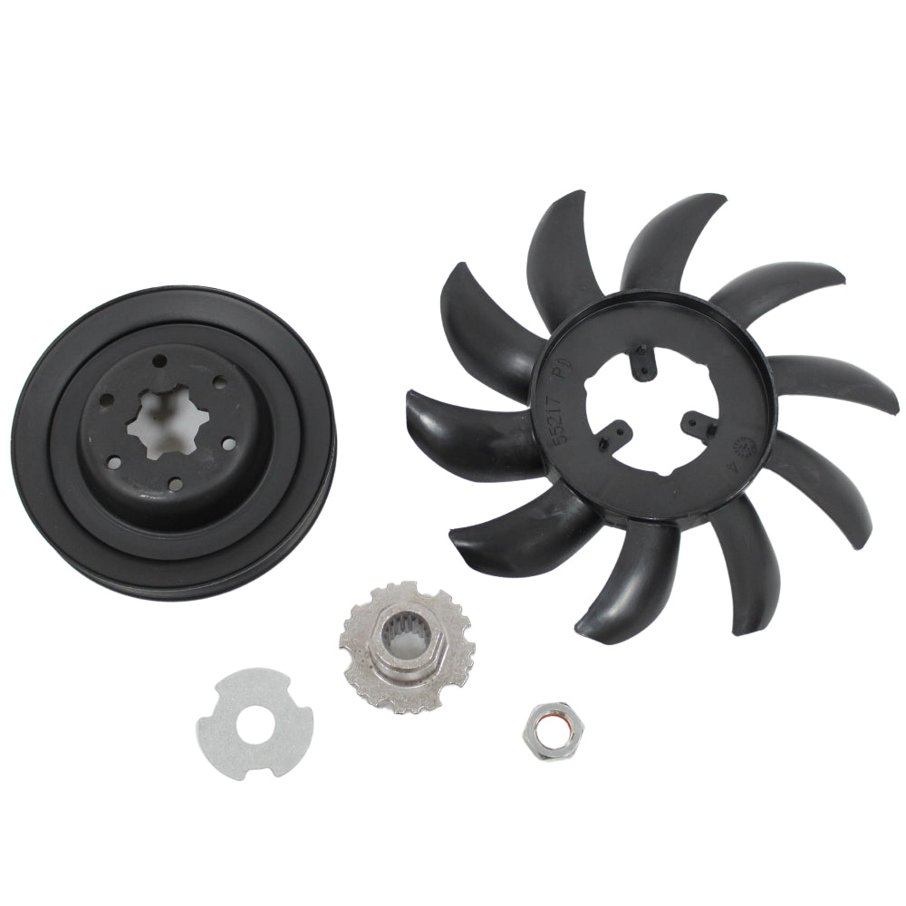 Newstripe Transaxle Pulley & Fan (Old/Rev A) for NewRider 1700 HPA Newstripe
