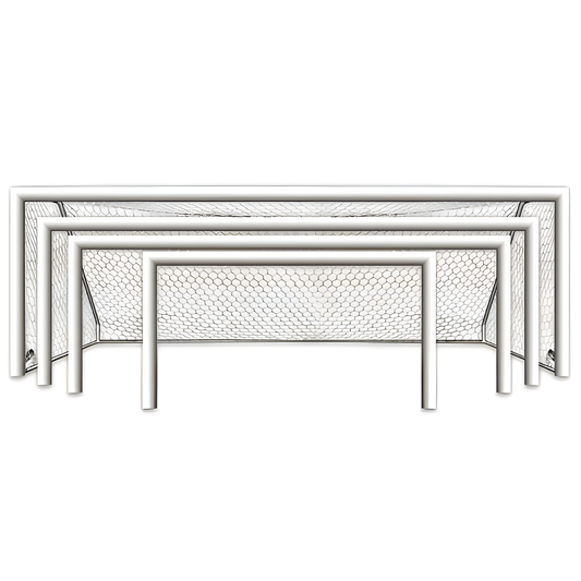 First Team World Class 40 Round Aluminum Portable Soccer Goals (Pair)