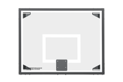 Gared 42” x 54” Side Court Recreational Glass Basketball Backboard 3050RG Gared