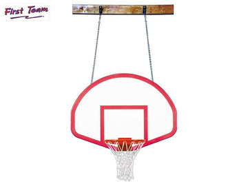 First Team FoldaMount46 Rebound Folding Wall Mount Basketball Goal