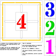 Newstripe Official Four Square Game Stencil Newstripe