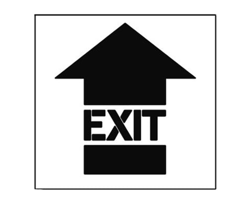 Newstripe EXIT Arrow Stencil Newstripe
