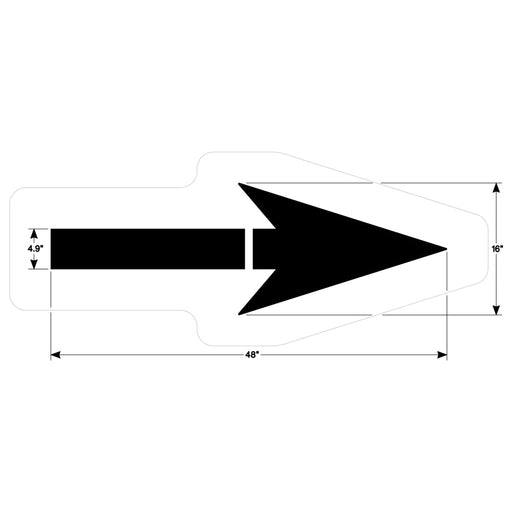 Newstripe Straight Arrow Stencil Newstripe
