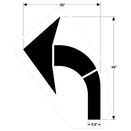 Newstripe Curved Arrow Stencils Newstripe