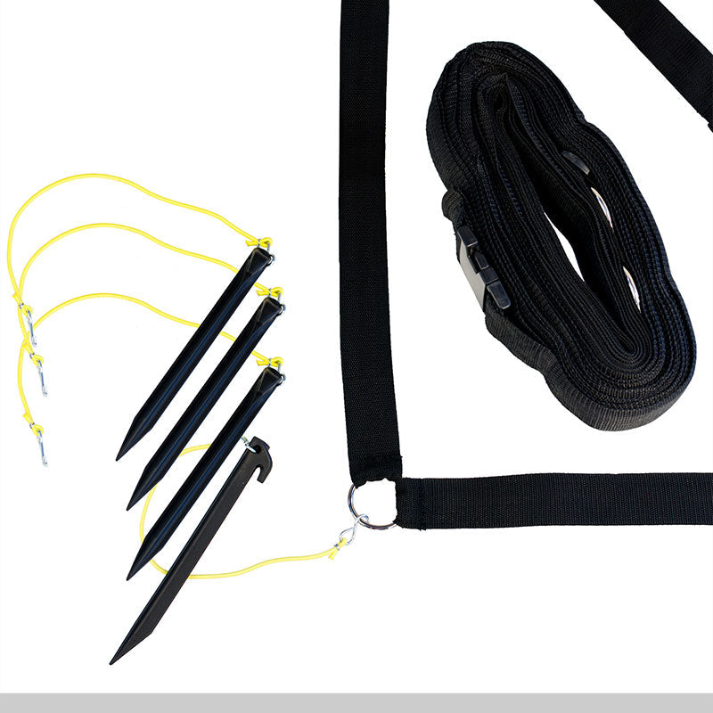 Douglas Outdoor Volleyball Boundary Lines 2” Black Webbing Douglas