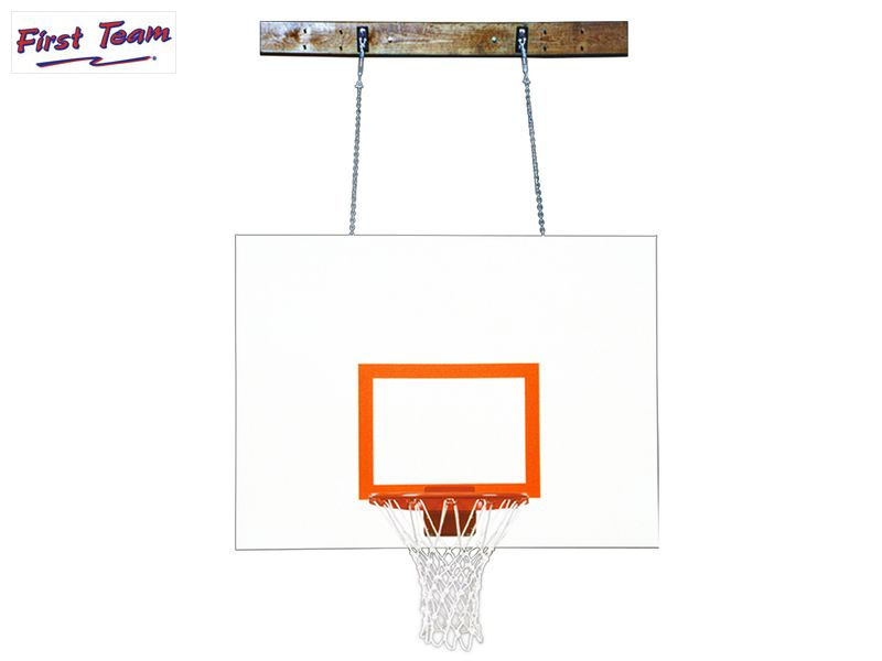 First Team FoldaMount46 Aggressor Folding Wall Mount Basketball Goal First Team