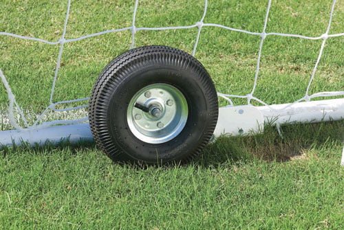 Douglas PRO Portable Soccer Goals, 4″ Round Aluminum, Official Size with 4mm Nets Douglas