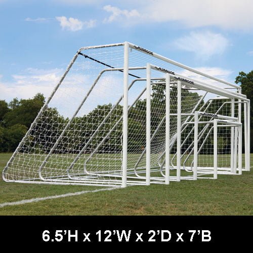 Douglas CLUB Portable Soccer Goals, 3" Round Aluminum Douglas