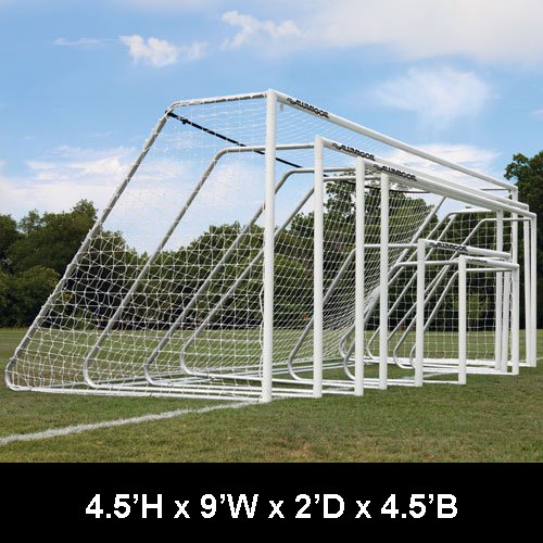 Douglas CLUB Portable Soccer Goals, 3" Round Aluminum Douglas