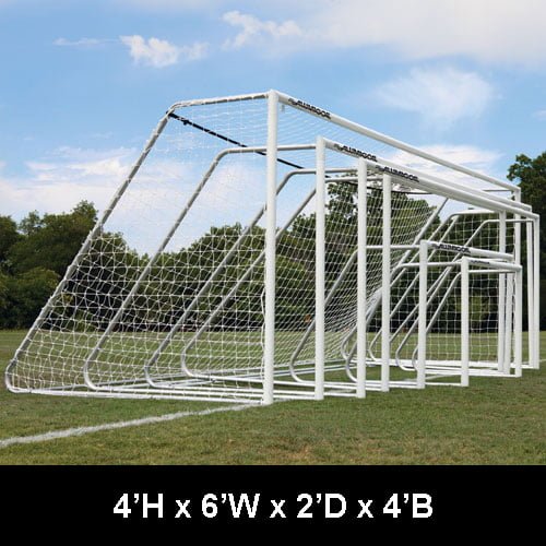 Douglas CLUB Portable Soccer Goals, 3" Round Aluminum Douglas