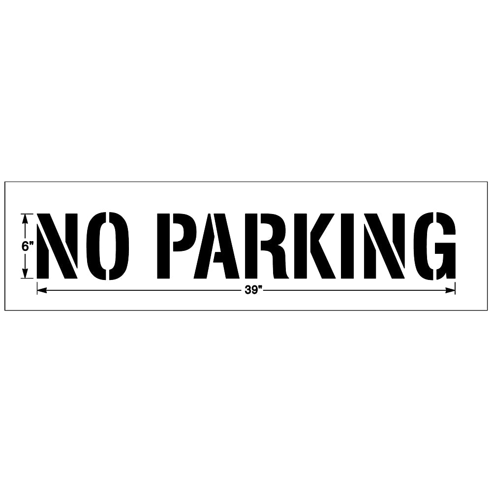 Newstripe NO PARKING Stencil Newstripe