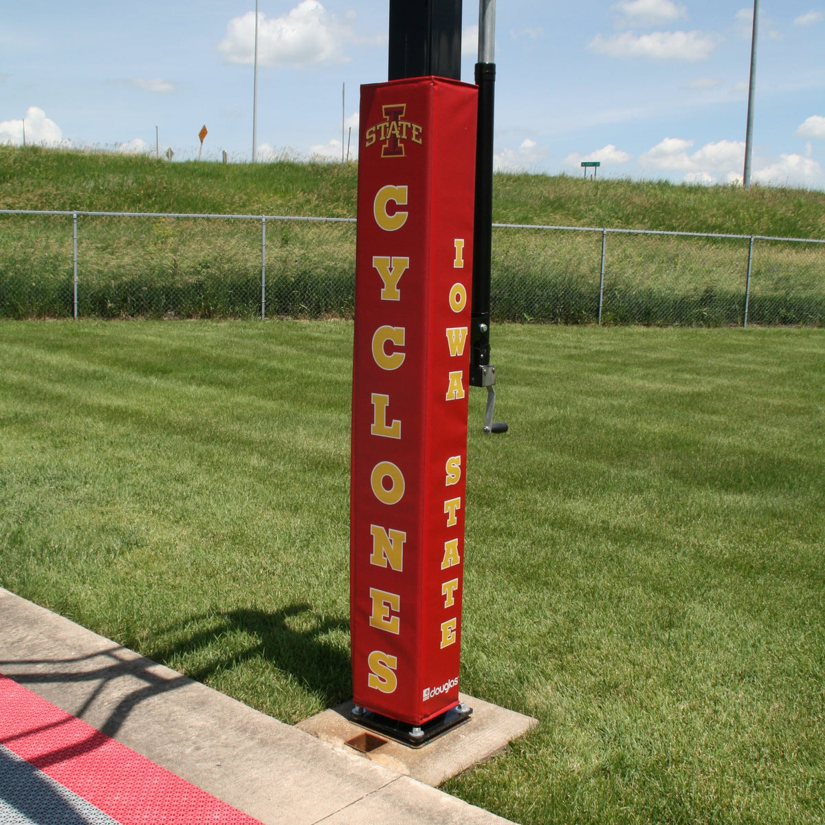 Douglas Fitted Pole Pad with Custom Graphics, 6″ SQ Pole Douglas