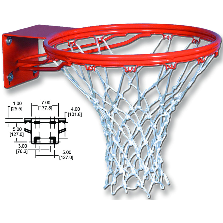Douglas Gooseneck 4.5" FST Basketball System, Fan Shaped Steel Douglas