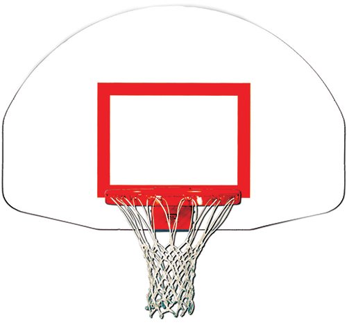 Douglas Gooseneck 4.5" FST Basketball System, Fan Shaped Steel Douglas