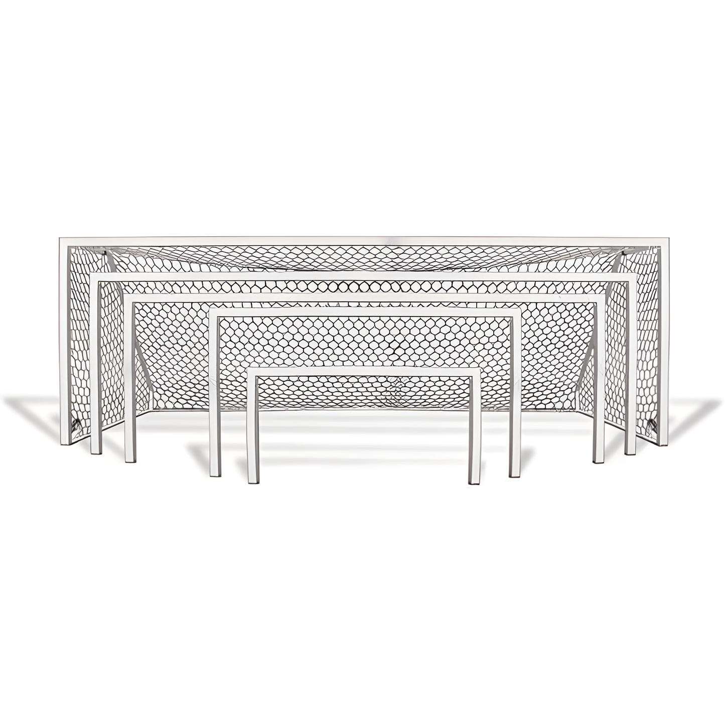 First Team Golden Goal 44 Square Aluminum Portable Soccer Goals (Pair)