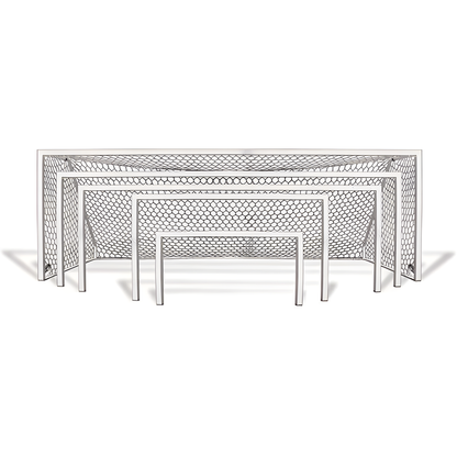 First Team Golden Goal 44 Square Aluminum Portable Soccer Goals (Pair)
