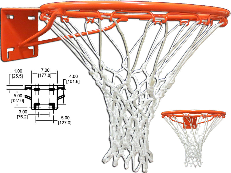 Gared High Strength Institutional Fixed Basketball Rim Gared