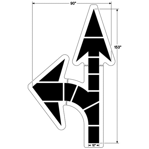 Newstripe Federal Combination Arrow Stencil Newstripe