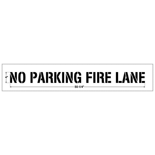 Newstripe NO PARKING FIRE LANE Combo Stencil Newstripe