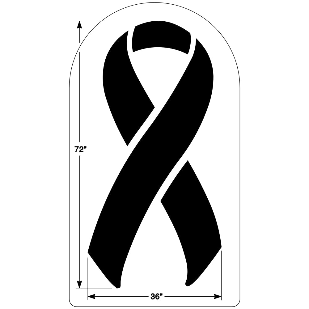 Newstripe Breast Cancer Awareness Ribbon Stencil Newstripe