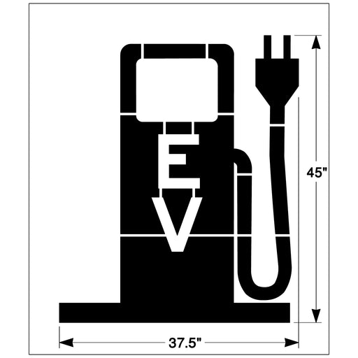 Newstripe Electric Vehicle (EV) Charging/Parking Stencil Newstripe