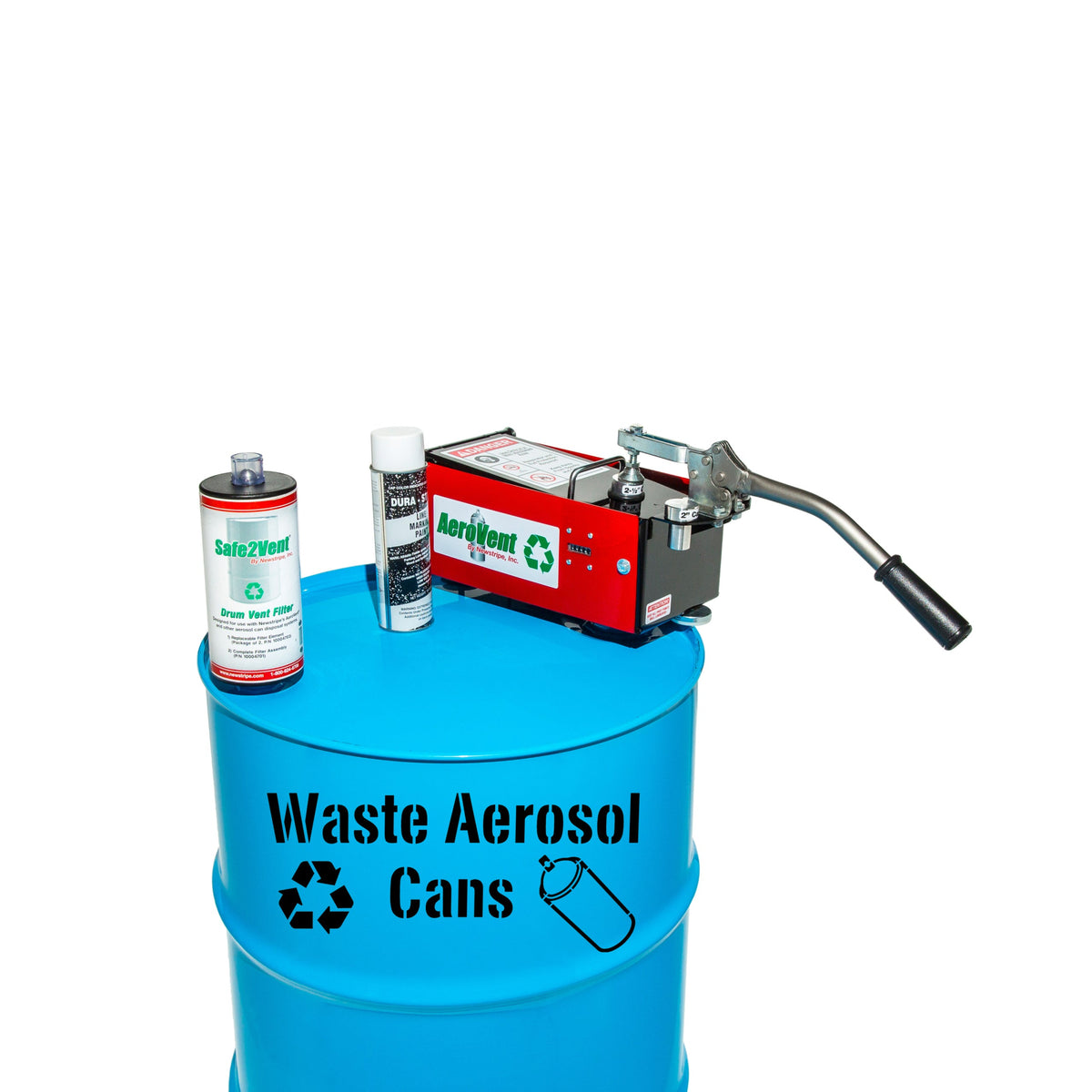Newstripe Waste Aerosol Cans Disposal Stencil Newstripe