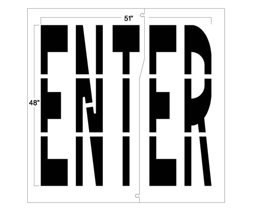 Newstripe Federal ENTER Stencil Newstripe