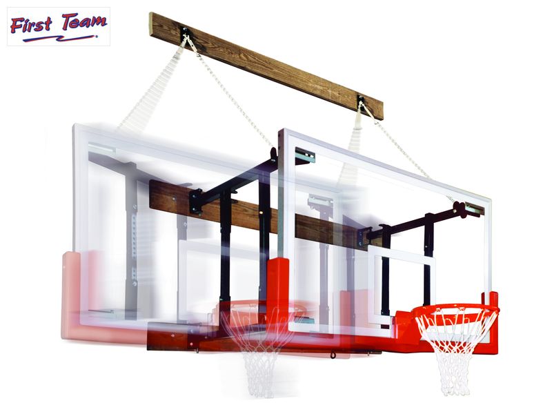 First Team FoldaMount46 Select Folding Wall Mount Basketball Goal First Team