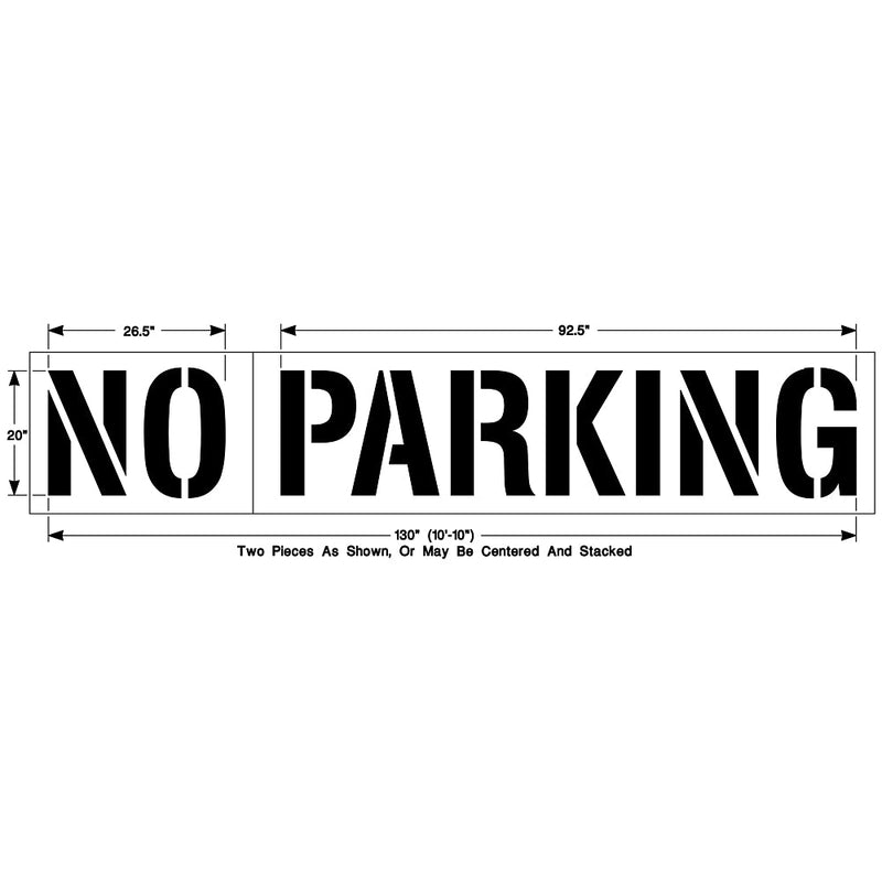 Newstripe NO PARKING Stencil Newstripe