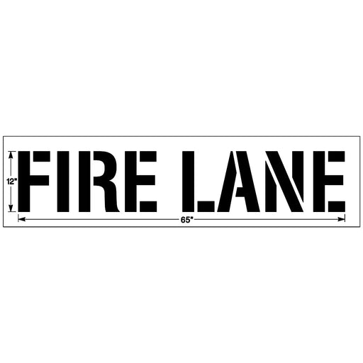 Newstripe FIRE LANE Stencil Newstripe