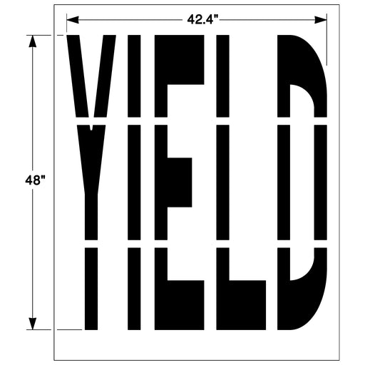 Newstripe Federal YIELD Stencil Newstripe