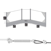 Douglas® Standard Backstop Cable Hardware Kit Douglas