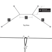 Douglas® Suspended Backstop Cable Hardware Kit Douglas