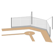 Douglas® Suspended Backstop Cable Hardware Kit Douglas