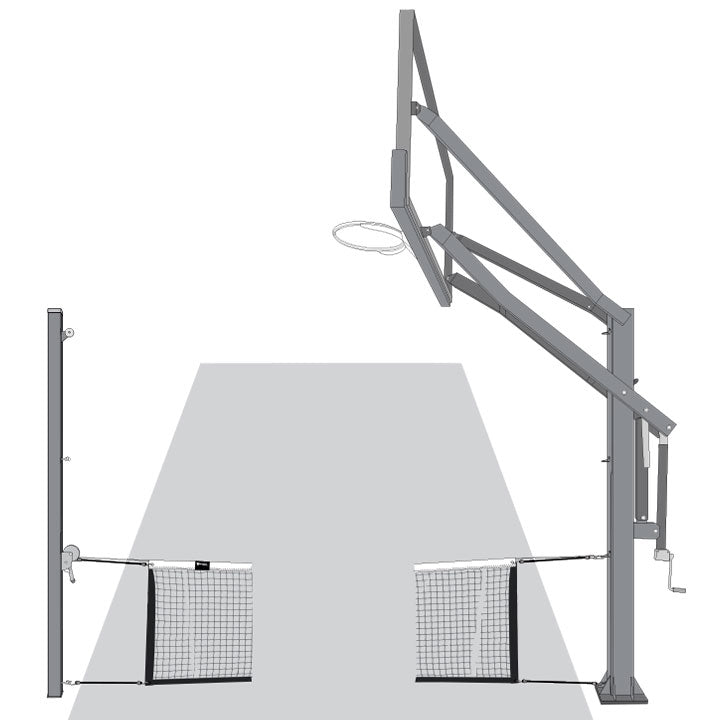 Douglas® In-Line Basketball Adjustable Net System Douglas