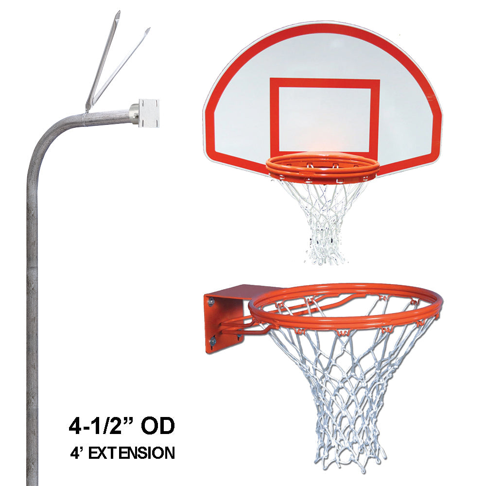 Douglas Gooseneck 4.5" FAL Basketball Fan Shaped Backboard Douglas